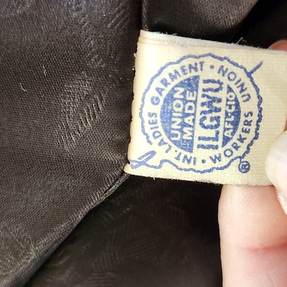 Vintage Borgazia Faux Black Fur with Brown Mink Collar, Medium, $98 - Picture 16 of 17